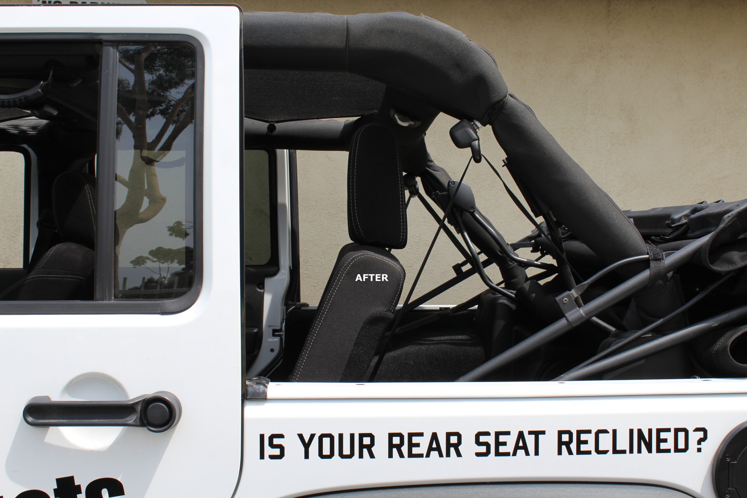 Jeep JKU Rear Seat Recline Kit for 4-Door Wrangler